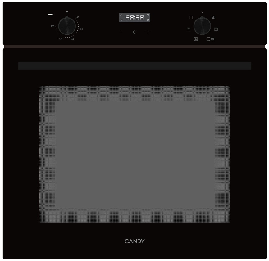 Электрический духовой шкаф Candy COXK06LNBB 59 см, 78 л, гриль и конвекция, черный фото 1