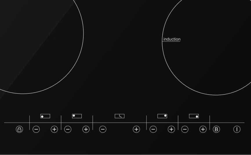 Электрическая варочная панель Darina P EI305 B 52 см, 4 конфорки стеклокерамика, черный фото 2