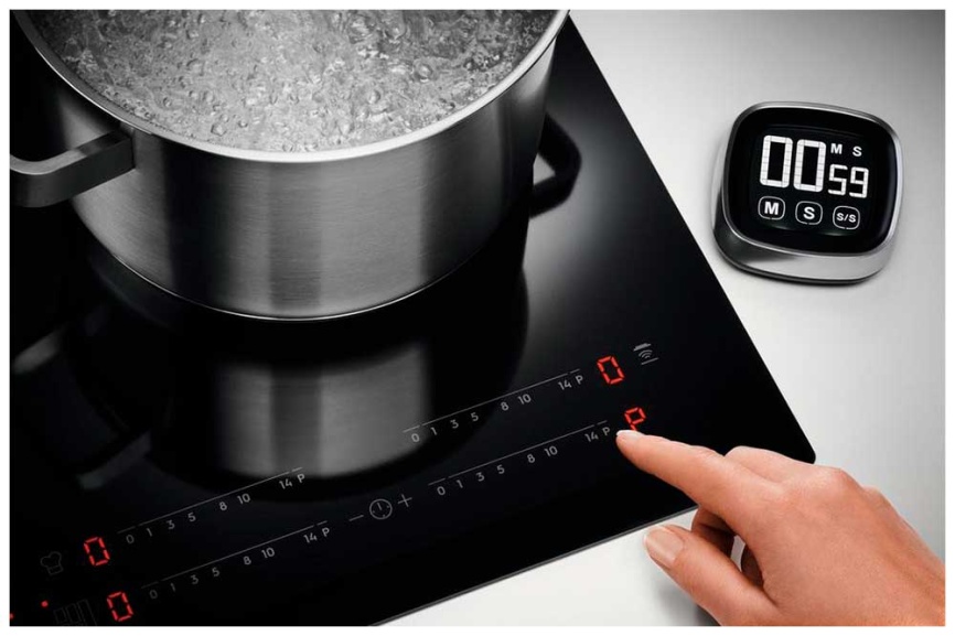 Электрическая варочная панель Electrolux CIS62450 59 см, 4 конфорки стеклокерамика, черный фото 3