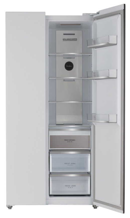 Холодильник Side-by-Side Tesler RSD-537BI SPARKLING WHITE No frost, белый фото 11