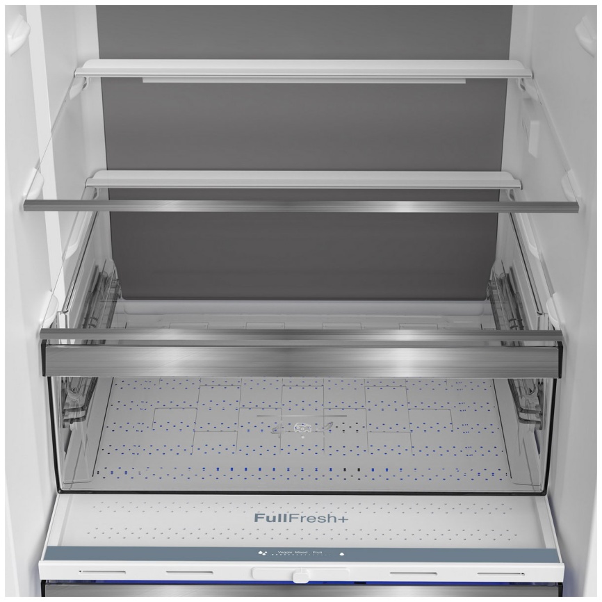 Двухкамерный холодильник Grundig GKPN66930LBW No frost, черный фото 5