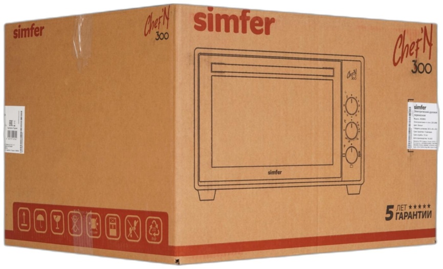Мини-печь  Simfer M30X15, розовое золото фото 3