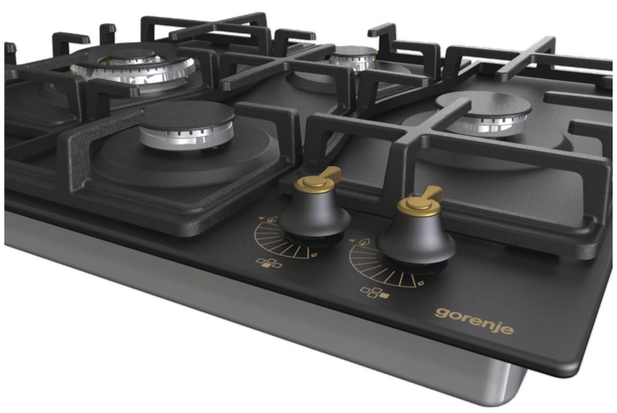 Газовая варочная панель Gorenje GW6D42CLB 60 см, 4 конфорки электроподжиг газконтроль, черный фото 6
