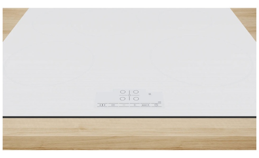 Электрическая варочная панель Bosch Serie 6 PIF612BB1E 59 см, 4 конфорки стеклокерамика, белый фото 2