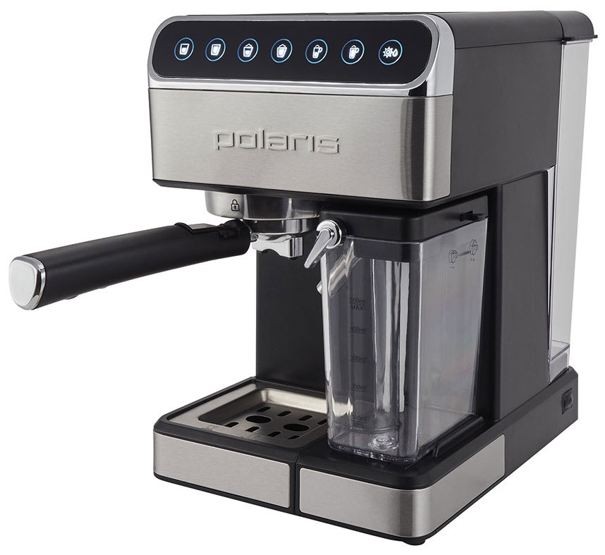 Кофеварка Polaris PCM 1535E Adore Cappuccino эспрессо, черный фото 2