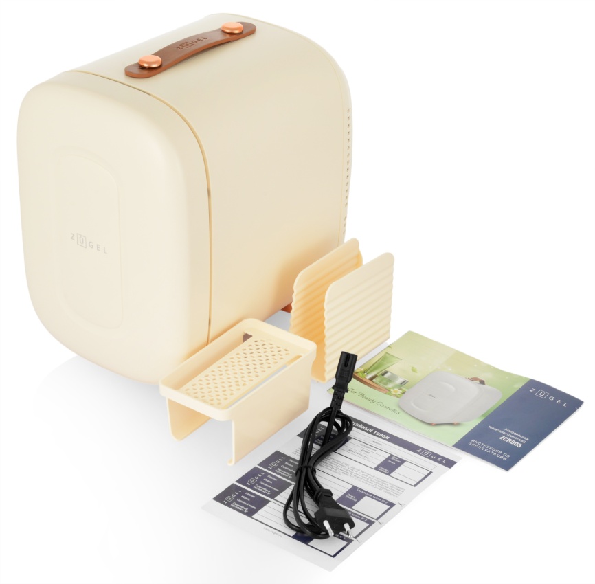 Холодильник для косметики Zugel ZCR005, кремовый фото 2