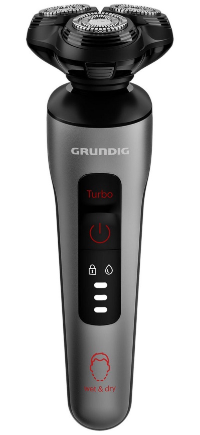 Электробритва Grundig MS 8130, роторная, LCD дисплей, влажное/сухое бритье фото 1