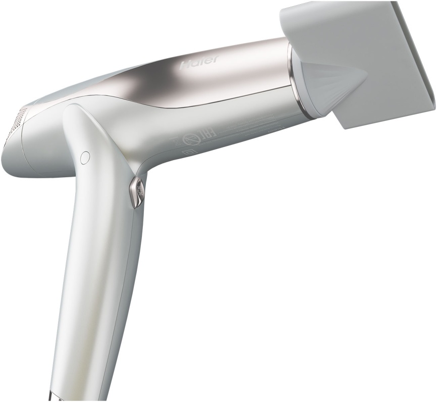 Фен Haier HHD-602 с диффузором, 1600 Вт, 3 насадки, 3 режима, белый фото 3