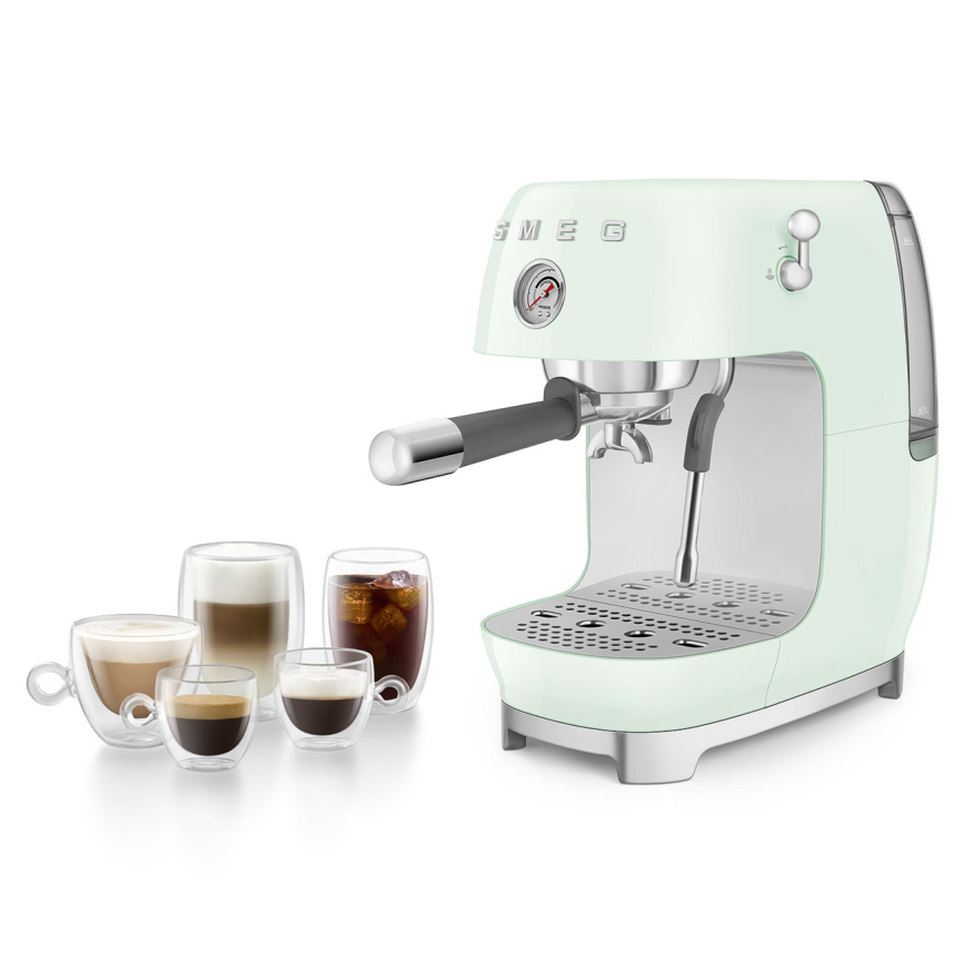 Рожковая эспрессо кофемашина SMEG ECF03PGEU фото 10