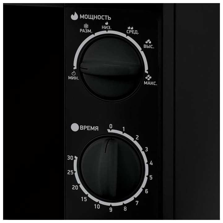 Микроволновая печь - СВЧ BBK 20 MWS-706 M/B черная фото 2