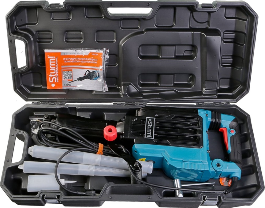 Отбойный молоток Sturm! DH2525P, ПРОФИ, 2200Вт, 60Дж, HEX, 1850уд/мин, 5 м кабель (кейс) фото 10