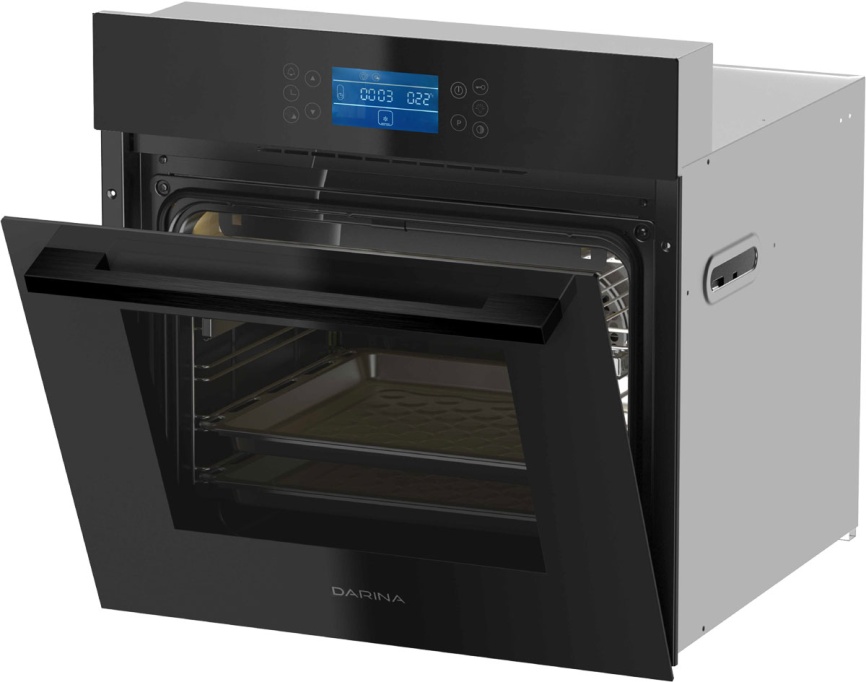 Электрический духовой шкаф Darina 2V BDE 112 710 BB 59 см, 65 л, гриль и конвекция, черный фото 4