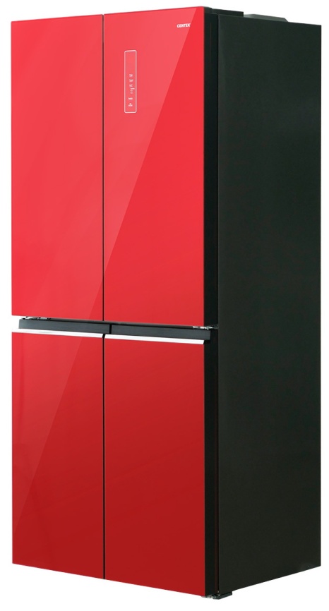 Многокамерный холодильник Centek CT-1744 NF Red Glass No frost, красный фото 5