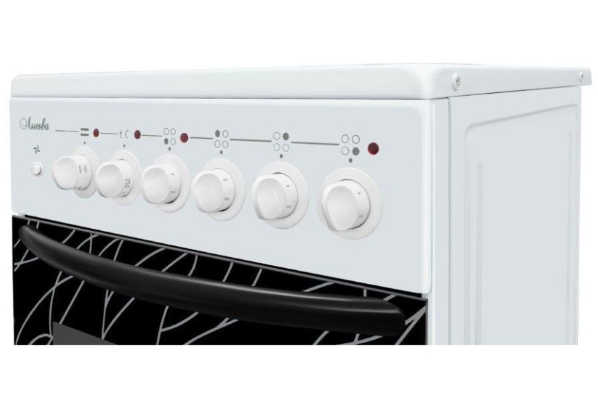 Электроплита Лысьва EF4004MK00 (ЭПС 404 МС) белая, ветка дерева В фото 4