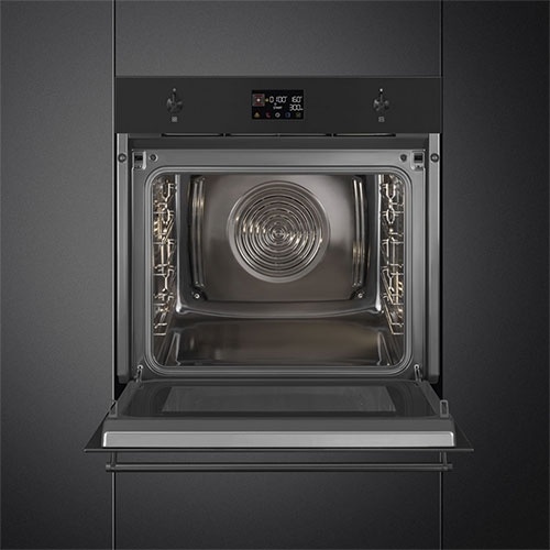 Электрический духовой шкаф Smeg SO6302M2N 59 см, 68 л, гриль и конвекция, черный фото 2