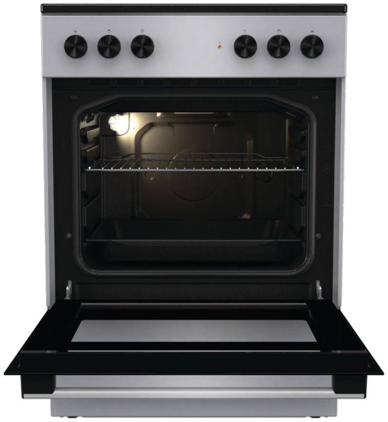 Электроплита Gorenje GEC6A11SG 60 см, 65 л, 4 конфорки, серебристый фото 3
