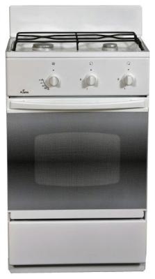 Газовая плита Flama CG 3202 W 50 см, 30 л, 2 конфорки, белый фото 1