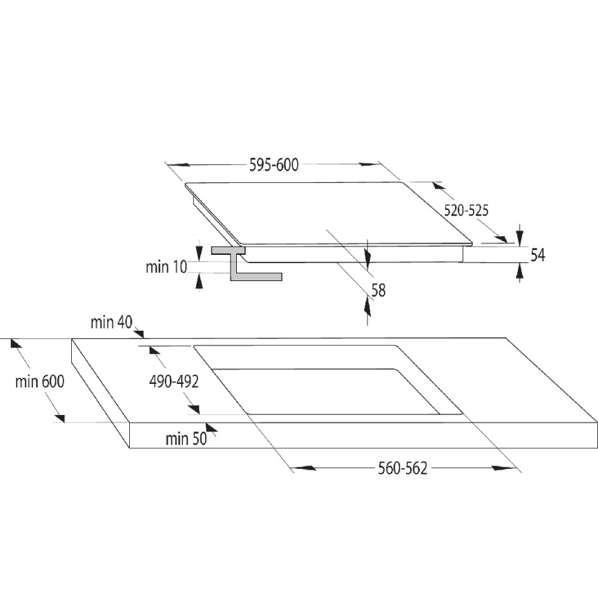Индукционная варочная панель GORENJE GI6401BSC фото 9
