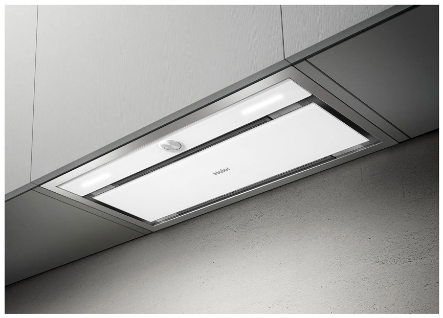 Вытяжка Haier HVX-BI664GW 184 Вт 3 скорости, механическое управление, серебристый фото 3