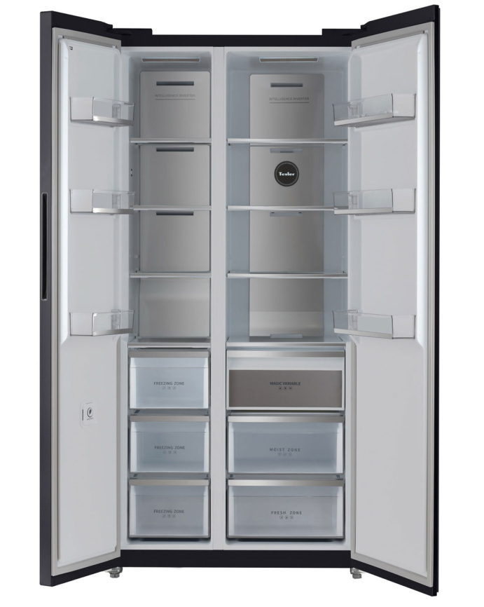 Холодильник Side-by-Side Tesler RSD-537BI GRAPHITE No frost, темно-серый фото 8