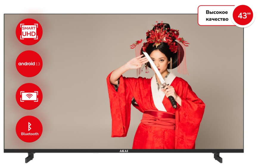 Телевизор Akai UHD Смарт 43 (TA43BU500) фото 1