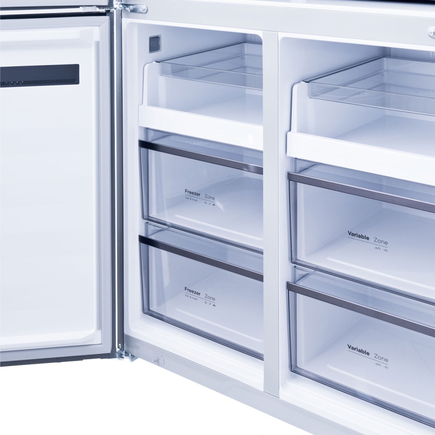 Многокамерный холодильник Centek CT-1746 NF White Glass, белый фото 8