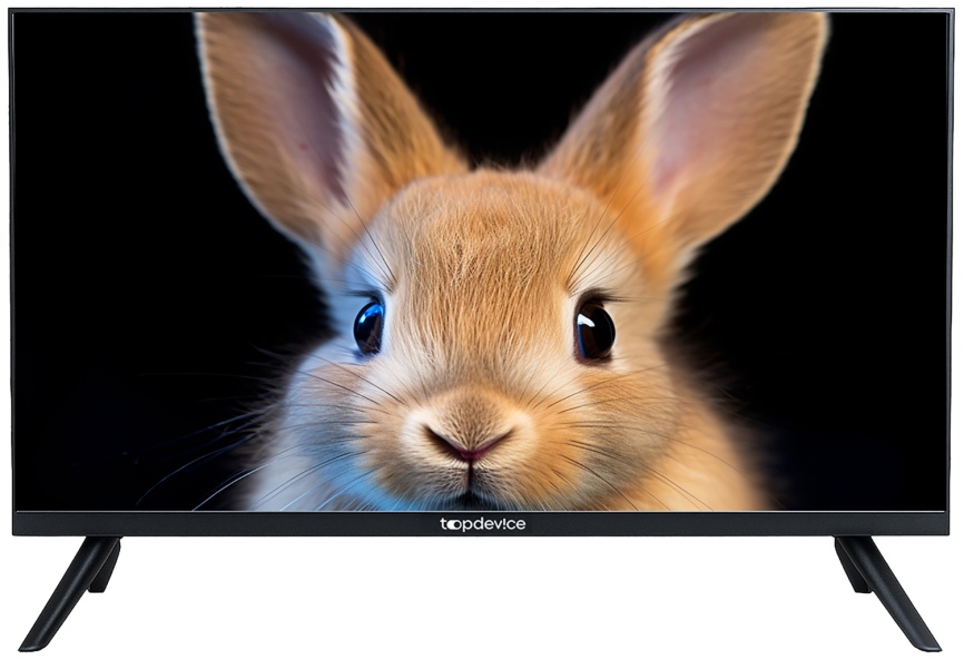 Телевизор Topdevice TDTV24ES13H_BK, 24  дюйма, HD, смарт ТВ, YаOS, черный фото 1