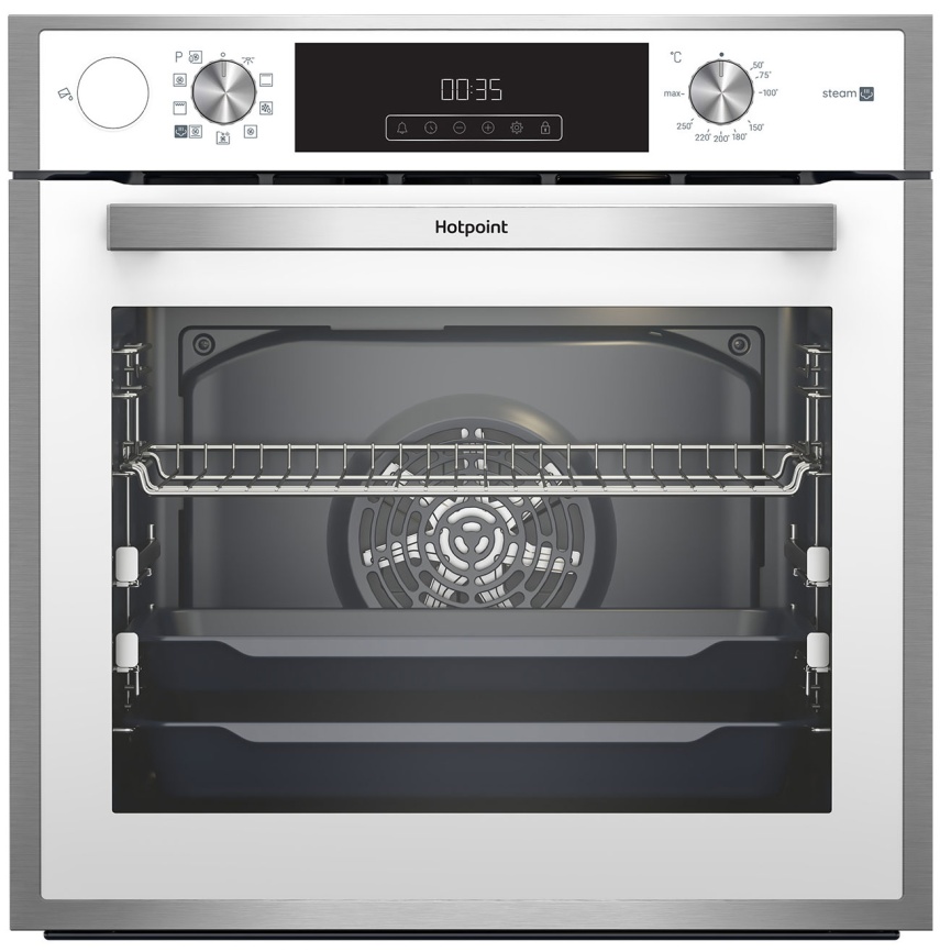 Электрический духовой шкаф Hotpoint FE8 S832 JSH WH 59 см, 72 л гриль конвекция, белый фото 1