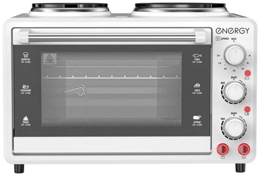 Мини-печь Energy GН-26A-W (1400 Вт, 26 л) (105498) фото 2