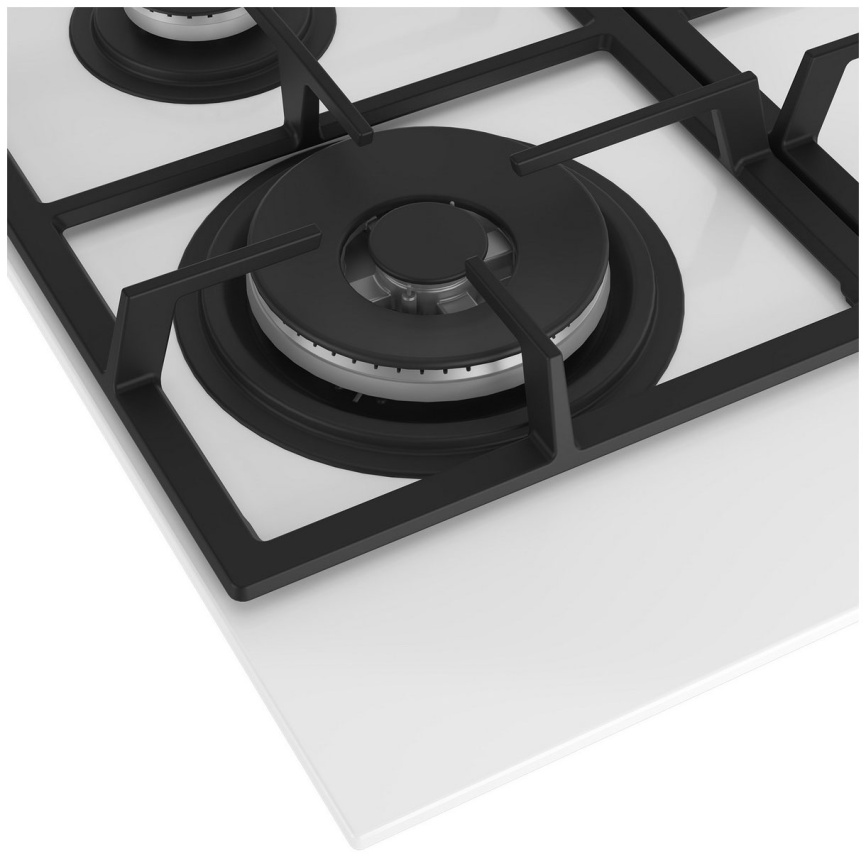 Газовая варочная панель Hotpoint HGS 62F/WH 58 см, 4 конфорки электроподжиг газконтроль, белый фото 6