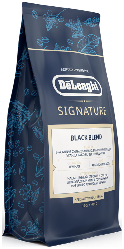 Кофе De’Longhi Signature coffee Black, 1 кг фото 2
