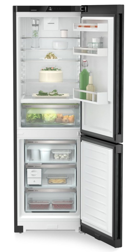Двухкамерный холодильник Liebherr CBNbda 5223-22 001 BioFresh No frost, черно-серый фото 2