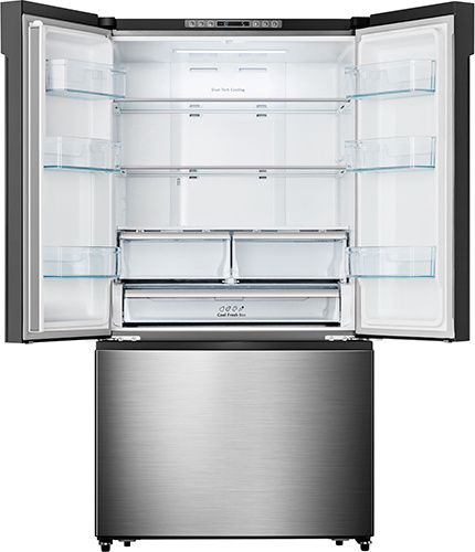 Двухкамерный холодильник Gencool GDM-717WH нержавейка фото 4