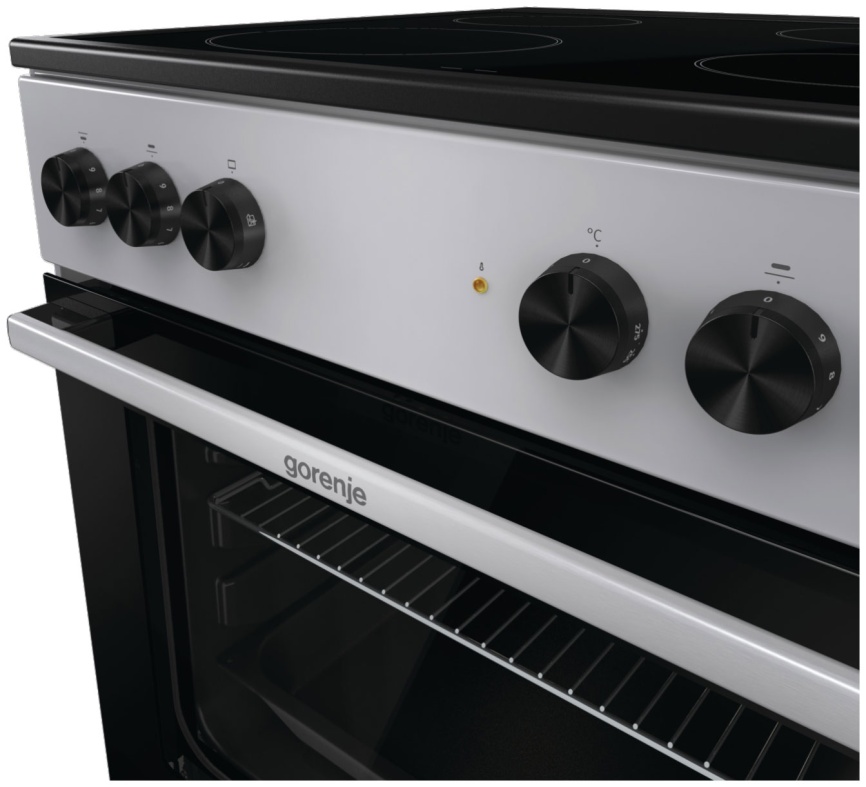 Электроплита Gorenje GEC6A11SG 60 см, 65 л, 4 конфорки, серебристый фото 8