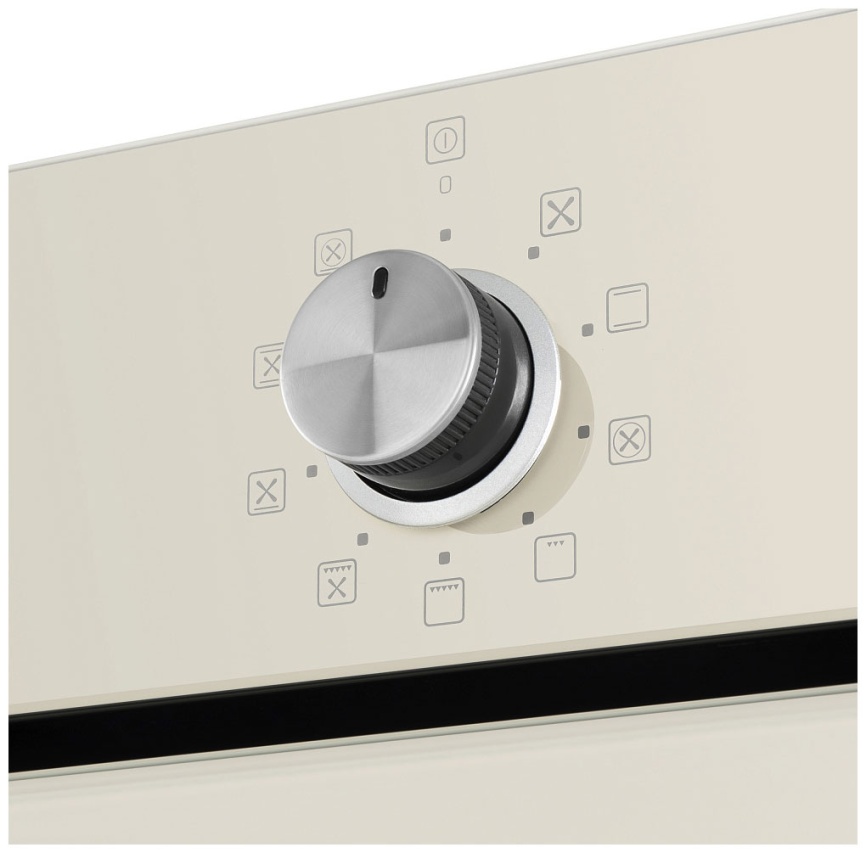 Электрический духовой шкаф Maunfeld EOEM.769 BG 59 см, 76 л гриль конвекция, слоновая кость фото 6