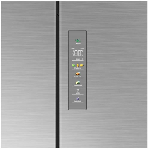 Многокамерный холодильник Haier HB16FRSAAAERU No frost, серый металлик фото 7