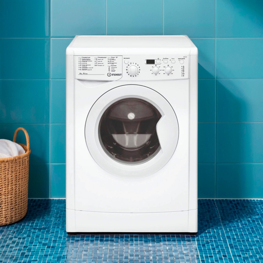Стиральная машина Indesit IWSD 6105 (CIS) L автомат 6 кг, белый фото 3