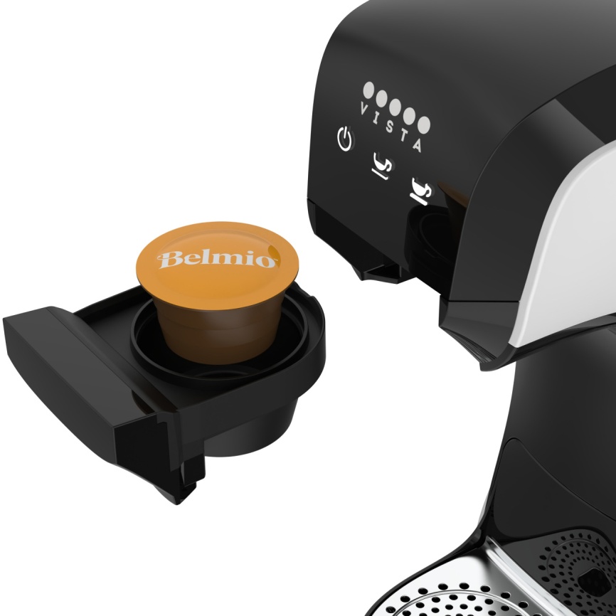 Кофемашина капсульного типа Vista Teano DNS400 (Dolce Gusto, сенсорная), белая фото 8