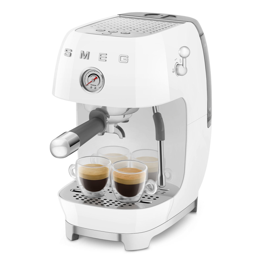 Рожковая эспрессо кофемашина SMEG ECF03WHEU фото 6