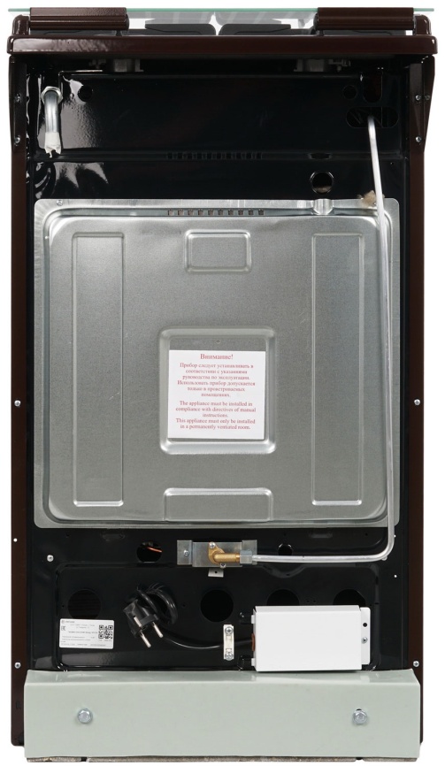 Газовая плита De luxe 5040.32г(кр) ЧР-014 50 см, 43 л, 4 конфорки, коричневый фото 10