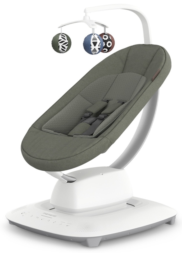 Шезлонг для новорожденных UPPAbaby (4moms) Mamaroo Camila - Dark Green Melange (2001-MRO-EU-CAM) фото 7