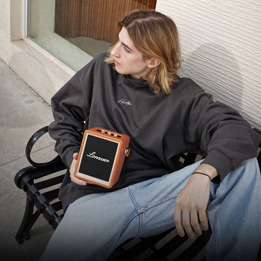 Портативная колонка Lonzuer Action, оранжевый фото 7