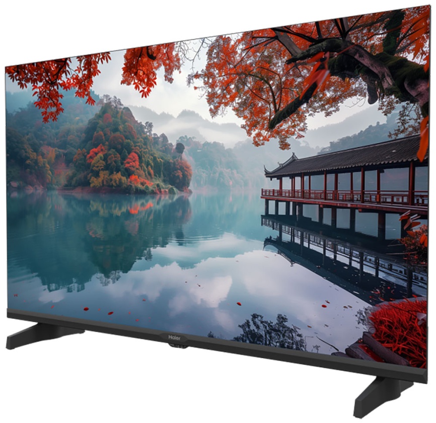 Телевизор Haier 32 LED H1, 32 дюйма, HD, смарт ТВ, Android TV 11, черный фото 2