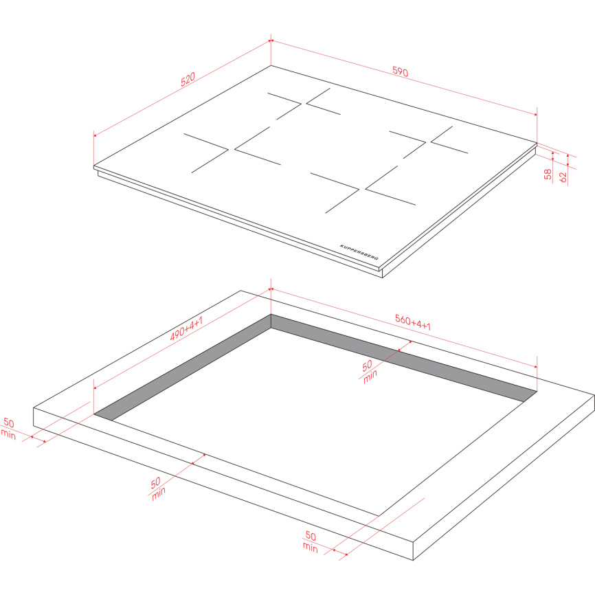Варочная поверхность Kuppersberg Kuppersberg ICI 615 фото 5