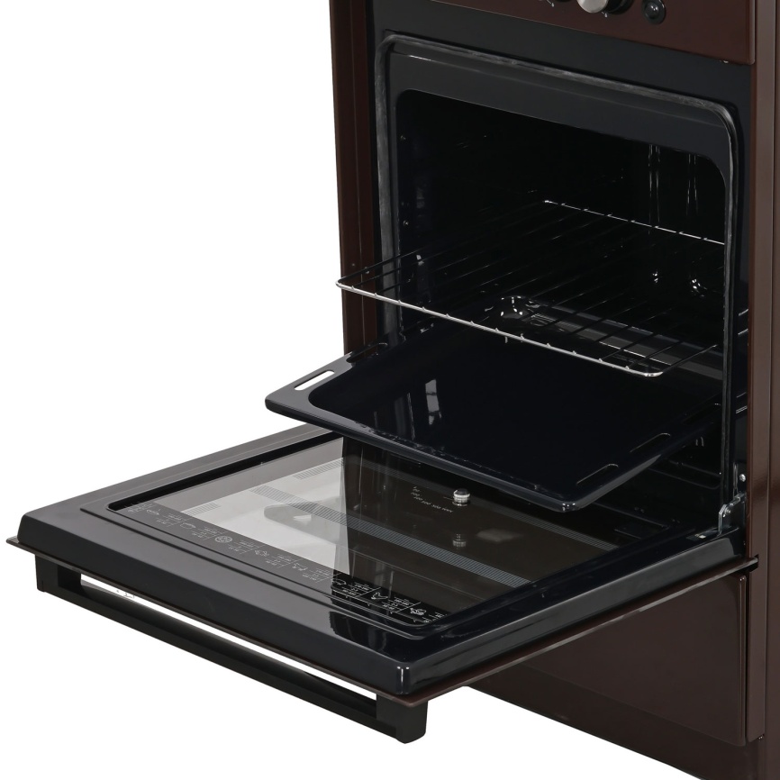 Газовая плита De luxe 5040.32г(кр) ЧР-014 50 см, 43 л, 4 конфорки, коричневый фото 7