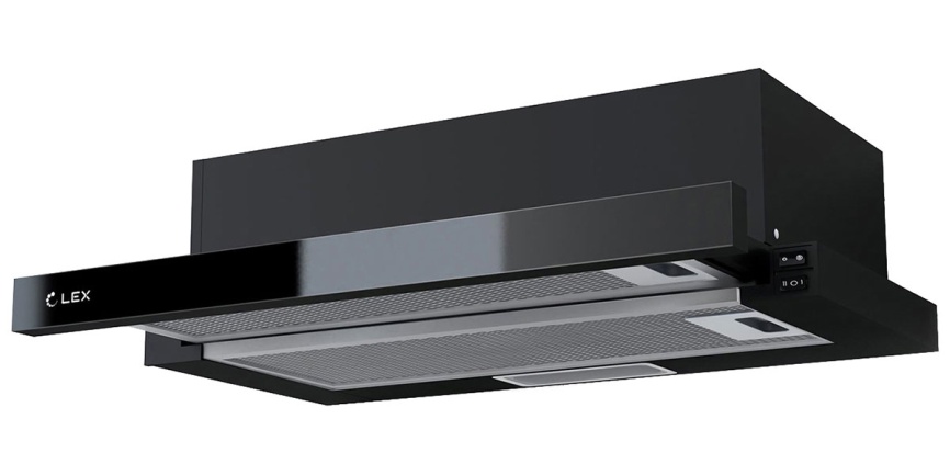 Вытяжка LEX HIDE G 600 BLACK фото 1