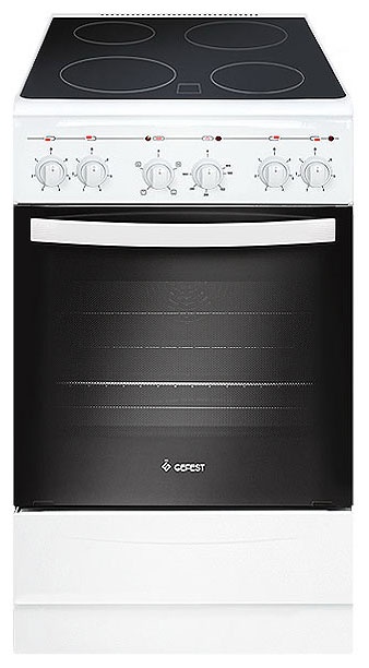 Электроплита Gefest ЭПНД 5160-01 0033 50 см, 52 л, 4 конфорки, белый фото 1