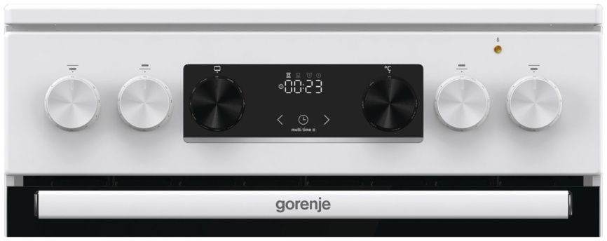 Электроплита Gorenje GECS5C70WA 50 см, 4 конфорки, белый фото 9