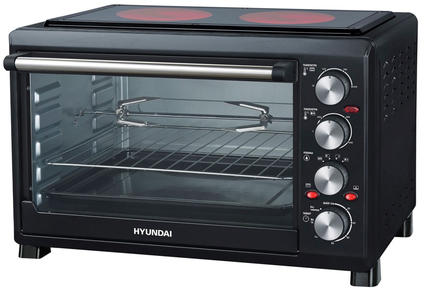 Электропечь Hyundai MIO-HY086, черный фото 1