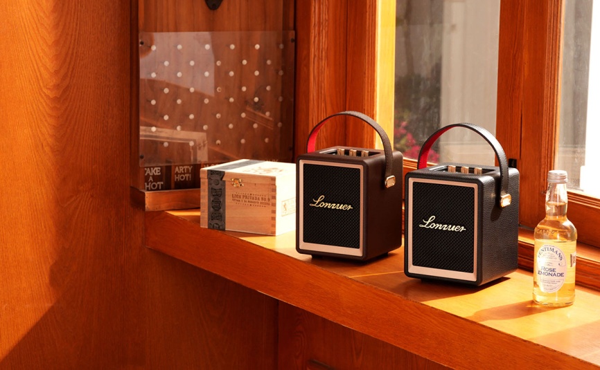 Портативная колонка Lonzuer Action, коричневый фото 6